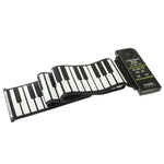 88키 휴대용 MIDI 실리콘 유연 롤업 피아노, 키보드: 133 x 14.2 x 0.6cm, 88키 롤업 피아노