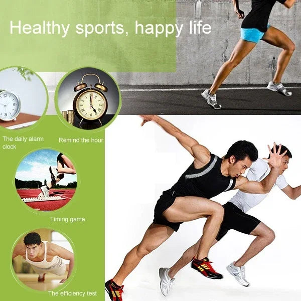 KISLO K81 스톱워치 전문 크로노그래프 휴대용 디지털 LCD 스포츠 카운터 타이머 스트랩 포함, K81