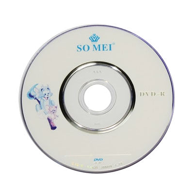 8cm 공 미니 DVD-R, 1.4GB/30분, 10개입 포장, 가격은 10개 기준, 8cm