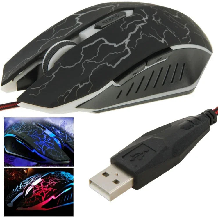 USB 6D 유선 광 마법 게이밍 마우스 컴퓨터 PC 노트북용, USB 6D