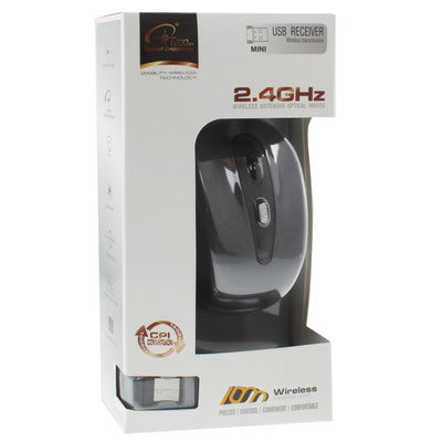 2.4GHz 무선 광학 마우스 USB 수신기 포함, 플러그 앤 플레이, 작동 거리 최대 10미터