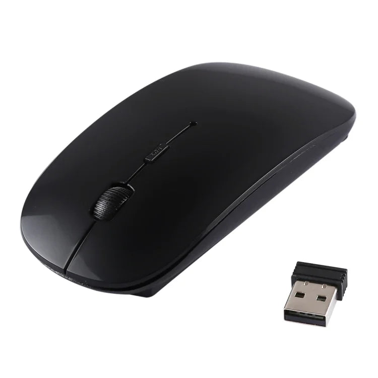 2.4GHz 무선 초슬림 레이저 광학 마우스 USB 미니 수신기 포함, 플러그 앤 플레이