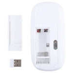 2.4GHz 무선 초슬림 레이저 광학 마우스 USB 미니 수신기 포함, 플러그 앤 플레이
