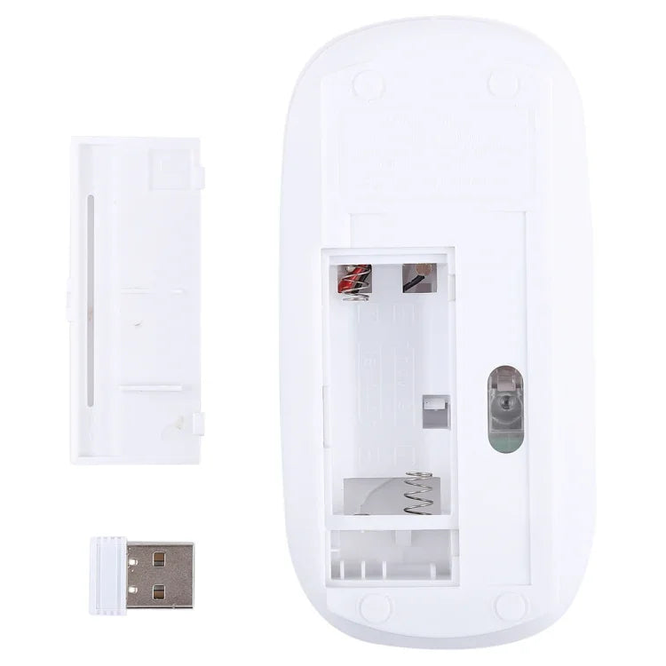 2.4GHz 무선 초슬림 레이저 광학 마우스 USB 미니 수신기 포함, 플러그 앤 플레이