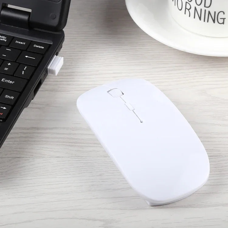 2.4GHz 무선 초슬림 레이저 광학 마우스 USB 미니 수신기 포함, 플러그 앤 플레이