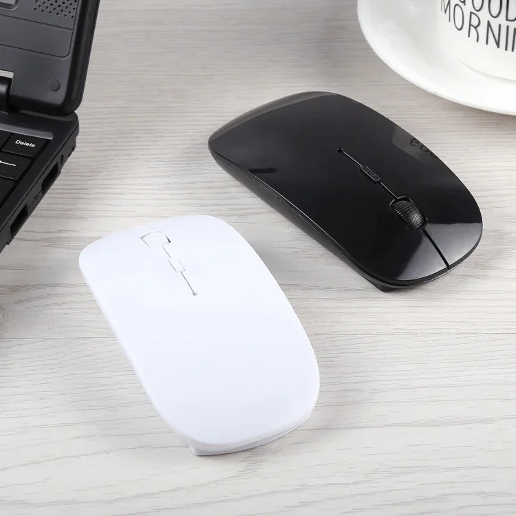 2.4GHz 무선 초슬림 레이저 광학 마우스 USB 미니 수신기 포함, 플러그 앤 플레이