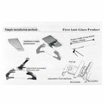 2 in 1 HD Car Anti-Glare Dazzling Goggle Day Night Vision Driving Mirror Sun Visors, Sun Visors