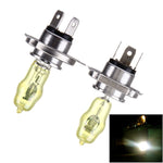 H4 Xenon Pure Yellow Bulbs, 12V 100/90W, H4 100/90W