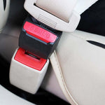 2 PCS Universal Car Seat Belt Extension Buckle, (Black), (Khaki), (Grey)