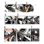 DC12V 35W H1 HID Xenon Light Single Beam Super Vision Waterproof Head Lamp, Color Temperature: 4300K, Pack of 2, H1