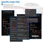 HH OBD ELM327 OBDII V1.5 Bluetooth Advanced Scan Tool Wireless Fuel Speed Diagnostic Tool, ELM327
