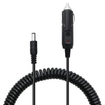 2A 5.5 x 2.1mm DC Power Supply Adapter Plug Coiled Cable Car Charger, Length: 40-140cm, 5.5 x 2.1mm