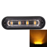 12W 720LM 4-LED 18 Flash Patterns Car Strobe Emergency Warning Light Lamp, DC 12V, 4-LED Yellow Light, 4-LED White Light, 4-LED Blue Light, 4-LED White + Red Light, 4-LED White + Yellow Light, 4-LED Red + Blue