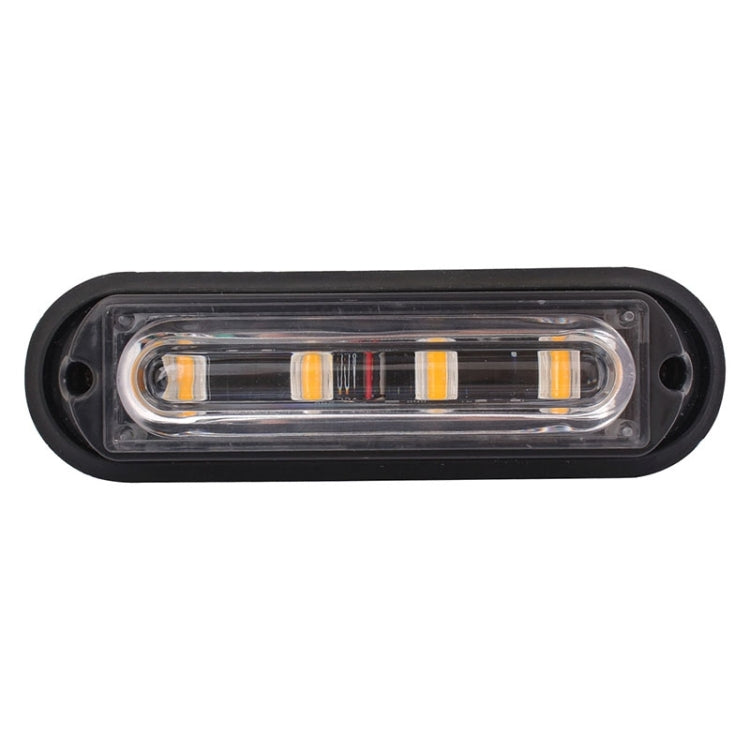 12W 720LM 4-LED 18 Flash Patterns Car Strobe Emergency Warning Light Lamp, DC 12V, 4-LED Yellow Light, 4-LED White Light, 4-LED Blue Light, 4-LED White + Red Light, 4-LED White + Yellow Light, 4-LED Red + Blue