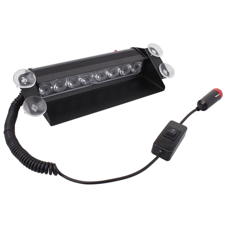 8W 800LM 8-LED 3-Modes Adjustable Angle Car Strobe Flash Dash Emergency Light Warning Lamp with Suckers, DC 12V, White + Red, White + Yellow, Red + Blue, Blue, Red, White, Yellow