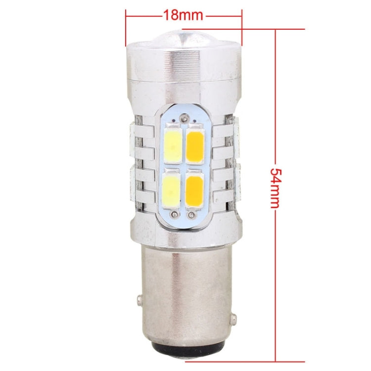 2PCS 1157/BAY15D 10W 700LM  Yellow + White Light 20-LED SMD 5630 Car Brake Light Lamp Bulb, Constant Current, DC 12-24V, 1157