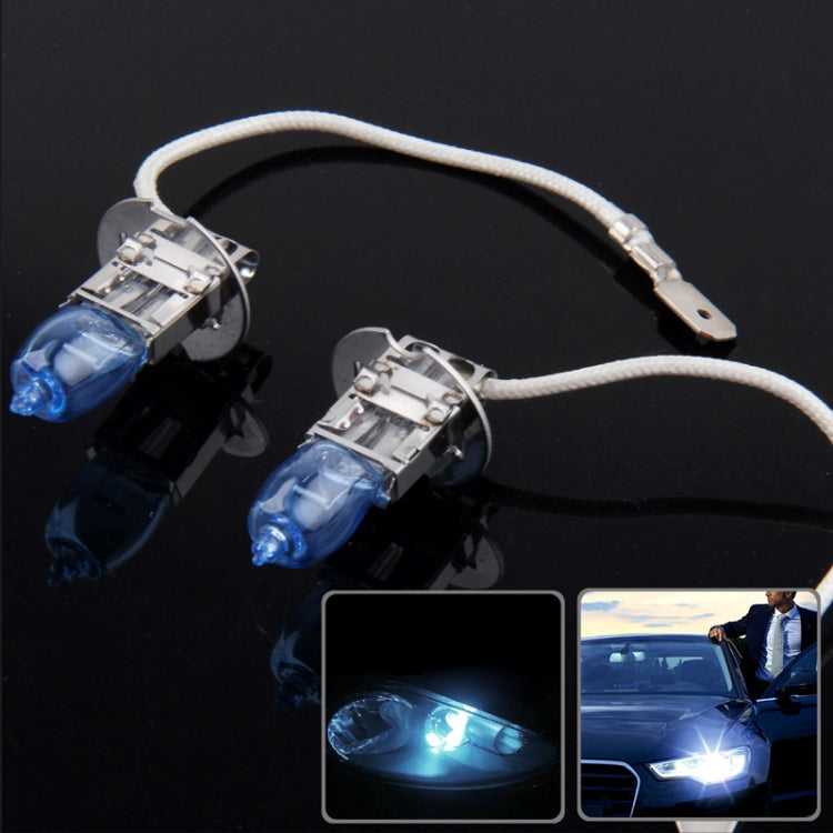 Halogen Bulb, Super White Car Headlight Bulb, 12 V / 100W, 6000K 2400 LM  (Pair), HOD H1, HOD H3, HOD H7, HOD 9005, HOD H11, HOD H4, HOD 9006