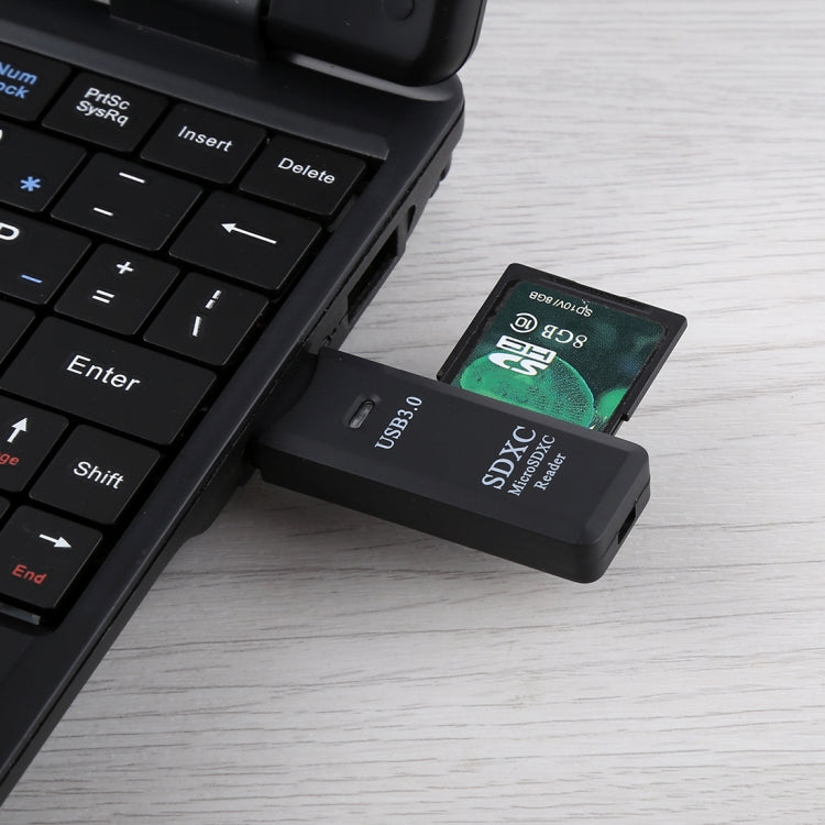 2 in 1 USB 3.0 카드 리더기, 초고속 5Gbps, SD 카드 / TF 카드 지원
