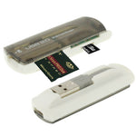 USB 2.0 멀티 카드 리더기, SD/MMC, MS, TF, M2 카드 지원