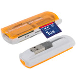 USB 2.0 멀티 카드 리더기, SD/MMC, MS, TF, M2 카드 지원