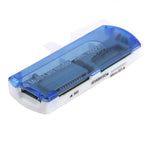 USB 2.0 멀티 카드 리더기, SD/MMC, MS, TF, M2 카드 지원