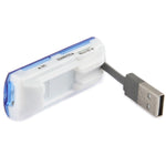 USB 2.0 멀티 카드 리더기, SD/MMC, MS, TF, M2 카드 지원