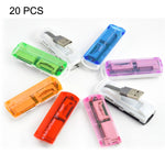 USB 2.0 멀티 카드 리더기, SD/MMC, MS, TF, M2 카드 지원