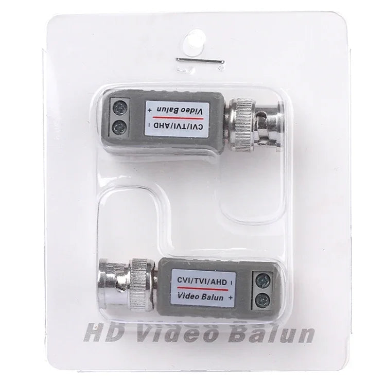 2개입 202E-HD CVI/TVI/AHD 1채널 수동 비디오 발룬 동축 어댑터, 202E-HD