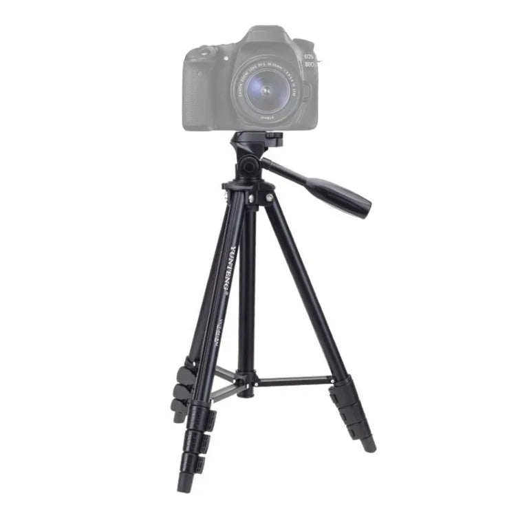YUNTENG VCT-681 138cm SLR / 마이크로 SLR / 디지털 카메라 삼각대 스탠드, 4단 접이식 알루미늄 다리, 캐논 / 니콘 / 파나소닉 / 펜탁스 / 카시오 / 소니 / 후지용 (하중 용량: 3kg)