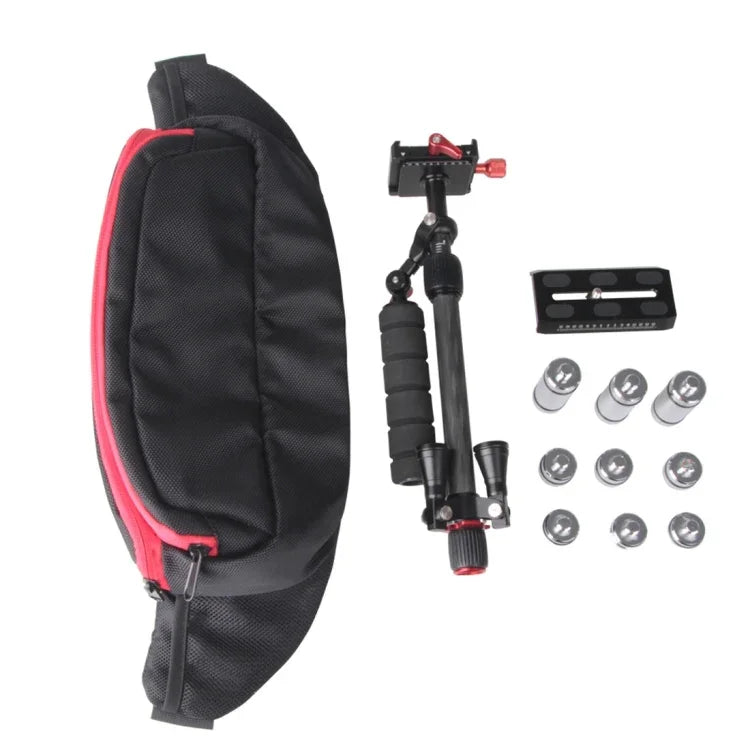 Letspro 조절식 플레이트 카본 파이버 슬라이더 전문 안정기 카메라 / DV / DSLR / 캠코더용 (SK-500)