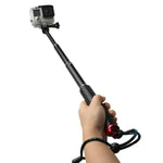 GoPro, Insta360, DJI 및 기타 액션 카메라용 49cm 확장 가능한 핸드헬드 폴 모노포드, 최대 길이: 49cm(레드), 최대 길이: 49cm(블루), 최대 길이: 49cm(골드), 최대 길이: 49cm(그린)