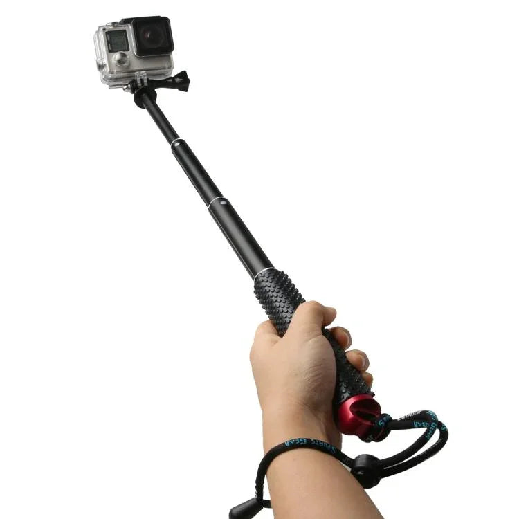 GoPro, Insta360, DJI 및 기타 액션 카메라용 49cm 확장 가능한 핸드헬드 폴 모노포드, 최대 길이: 49cm(레드), 최대 길이: 49cm(블루), 최대 길이: 49cm(골드), 최대 길이: 49cm(그린)