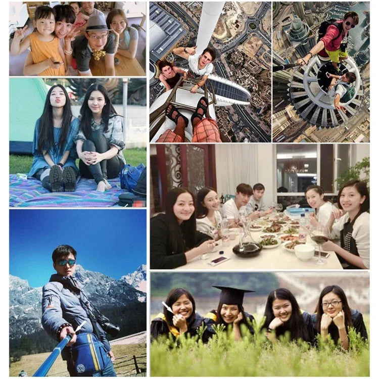 GoPro, Insta360, DJI 및 기타 액션 카메라용 49cm 확장 가능한 핸드헬드 폴 모노포드, 최대 길이: 49cm(레드), 최대 길이: 49cm(블루), 최대 길이: 49cm(골드), 최대 길이: 49cm(그린)