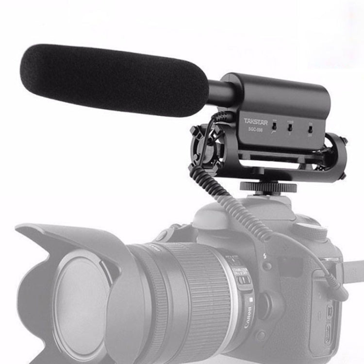 SGC-598 콘덴서 녹음용 마이크 전문 사진 인터뷰 전용 마이크 DSLR 및 DV 캠코더용