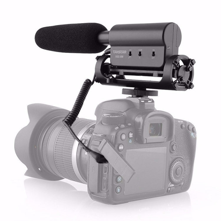 SGC-598 콘덴서 녹음용 마이크 전문 사진 인터뷰 전용 마이크 DSLR 및 DV 캠코더용