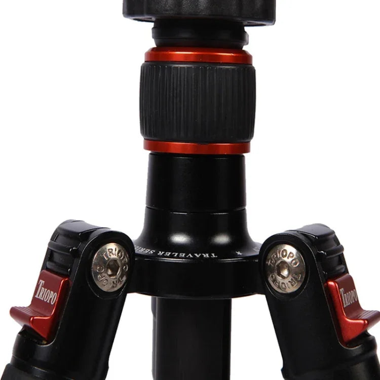 Triopo GT-2504X8.C 조절식 휴대용 카본 파이버 삼각대 B-1 알루미늄 볼 헤드 포함, 캐논 니콘 소니 DSLR 카메라용, GT-2504X8.C (블랙), GT-2504X8.C (골드)