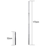 알루미늄 합금 휴대용 붐 폴 홀더 SLR 카메라 / LED 라이트 마이크용, 최대 길이: 173cm