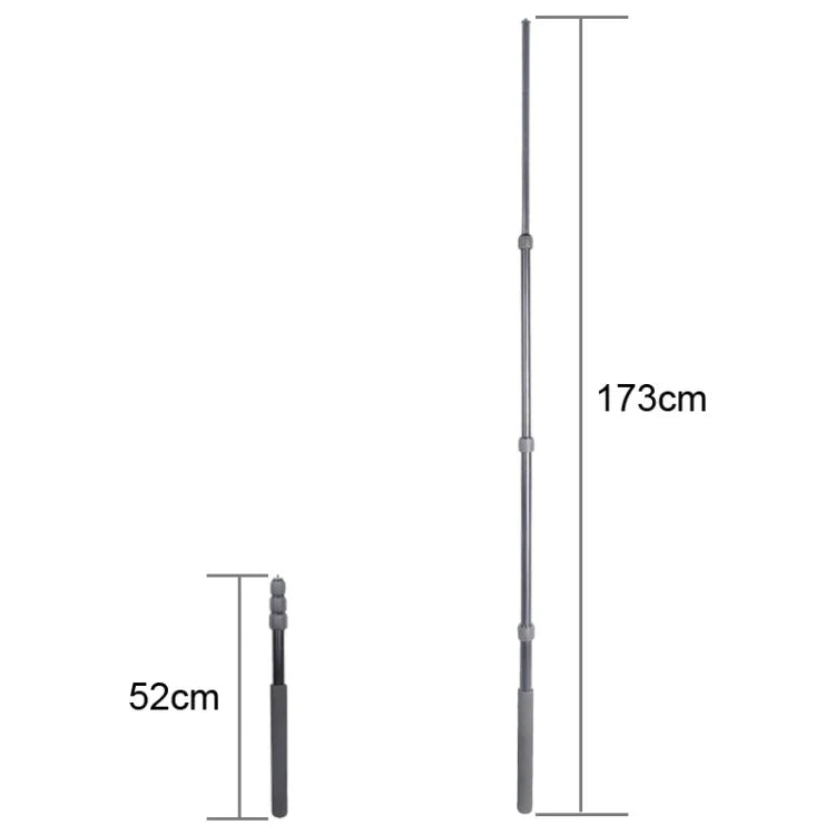 알루미늄 합금 휴대용 붐 폴 홀더 SLR 카메라 / LED 라이트 마이크용, 최대 길이: 173cm