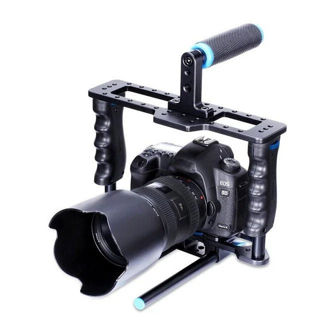YELANGU YLG0107E-A DSLR 카메라용 보호 케이지 핸들 스테빌라이저 상단 세트