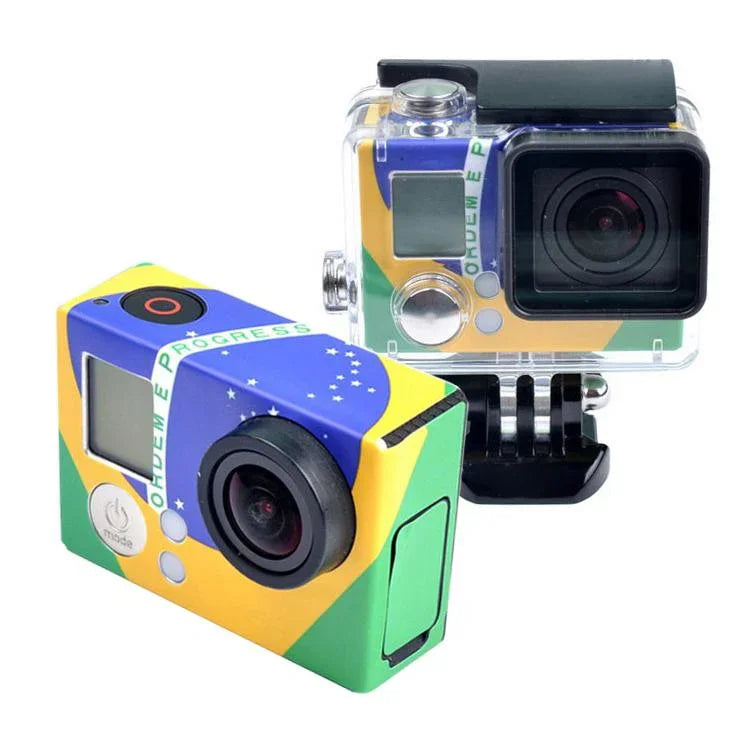 GoPro HERO3+ /3용 케이스 스티커, 미국 국기, 호주 국기, 브라질 국기