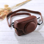 Retro Style PU Leather Camera Case Bag with Strap for Sony RX100 M3 / M4 / M5