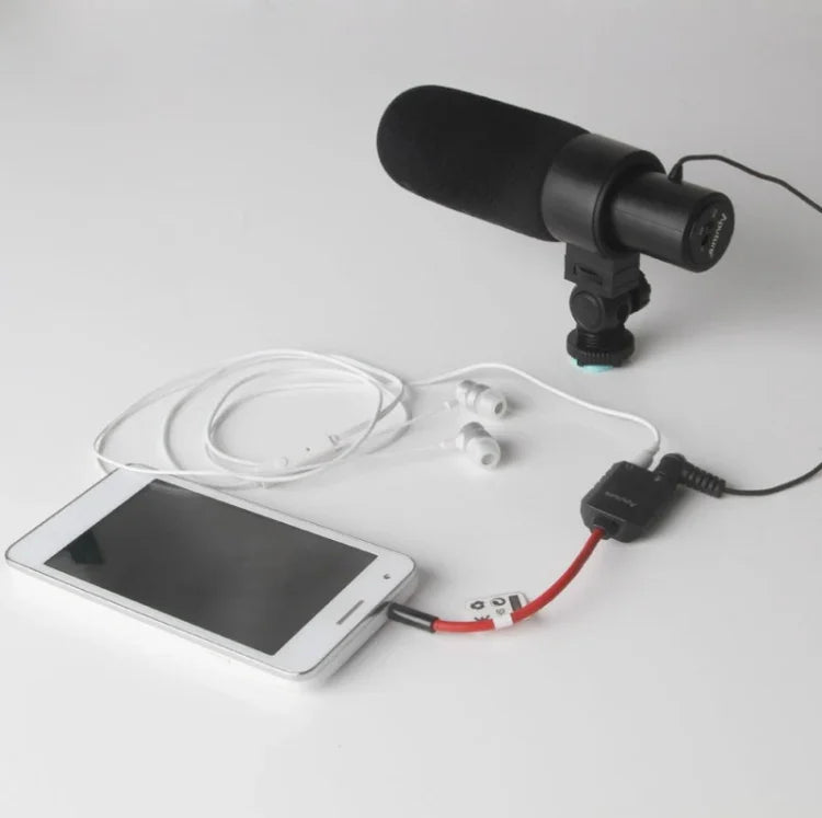 Aputure 3.5mm 오디오 Y형 수-2개 암 헤드셋 마이크 분배기 케이블, 3.5mm 수-2개 암