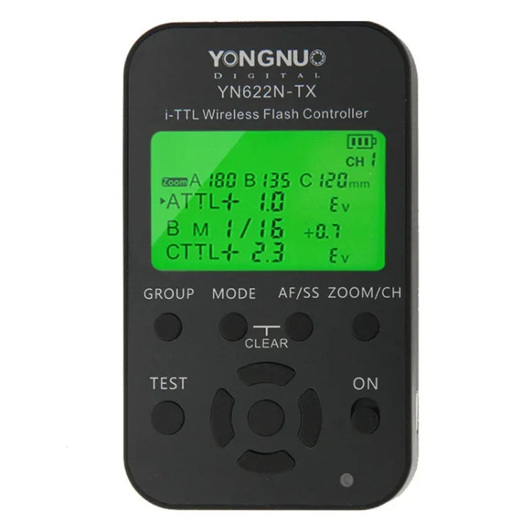 YONGNUO YN622N-KIT i-TTL 무선 플래시 트리거 컨트롤러 + 트랜시버 키트 Nikon 카메라용, Nikon용