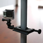 GoPro, Insta360, DJI 및 기타 액션 카메라용 삼각대 어댑터가 포함된 데스크탑 고정 클램프 홀더 마운트, 클램프 크기: 1 - 6 cm, 테이블 클램프