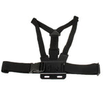 GoPro, Insta360, DJI 및 기타 액션 카메라용 익스트림 스포츠 전면 가슴 탄성 벨트 어깨 스트랩 마운트 홀더, 전면 가슴