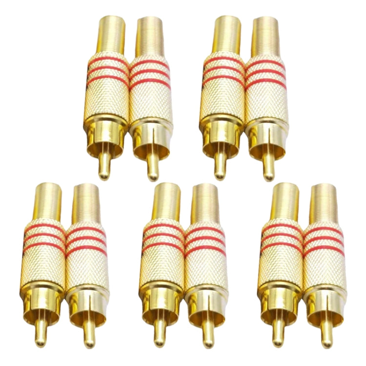 JL0924 3.5mm RCA 잭 커넥터 (10개입, 가격은 10개 기준), JL0924 3.5mm RCA (빨강)