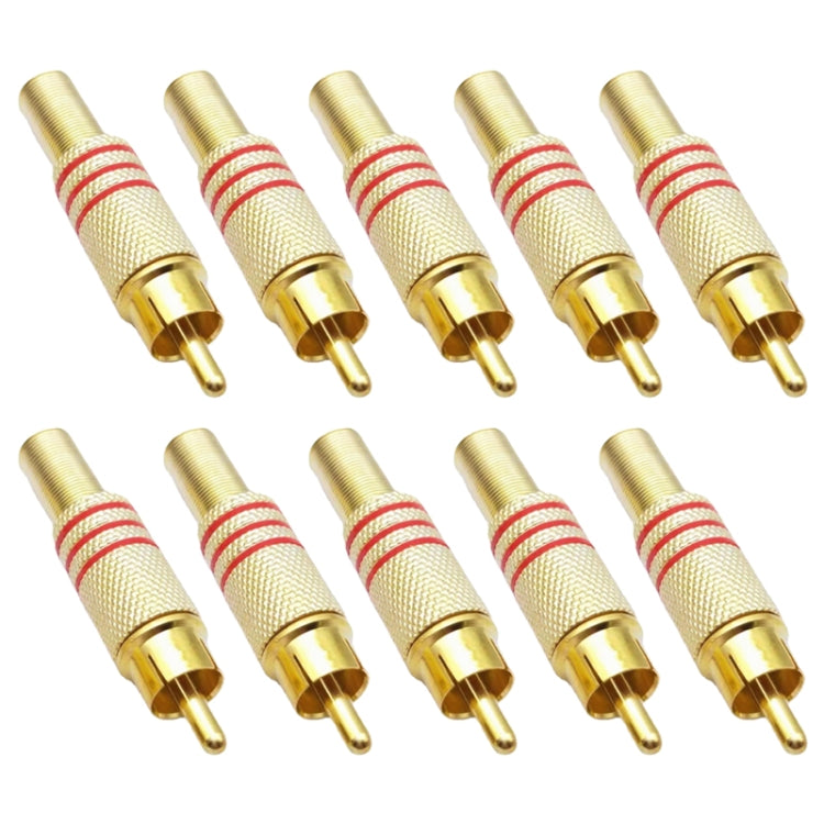 JL0924 3.5mm RCA 잭 커넥터 (10개입, 가격은 10개 기준), JL0924 3.5mm RCA (빨강)