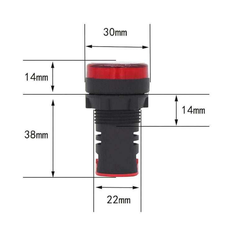 AD16-22D / S 22mm LED 신호 표시등 램프, 220V