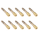6.35mm 수컷에서 3.5mm 암컷 오디오 잭 어댑터 (10개 한 팩, 가격은 10개 기준), 6.35mm 수컷에서 3.5mm 암컷