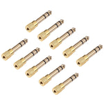 6.35mm 수컷에서 3.5mm 암컷 오디오 잭 어댑터 (10개 한 팩, 가격은 10개 기준), 6.35mm 수컷에서 3.5mm 암컷